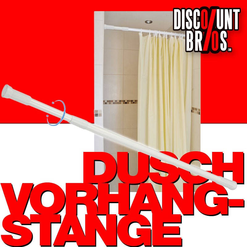 Teleskop Duschvorhangstange DUSCHSTANGE Vorhangstange 70-120cm