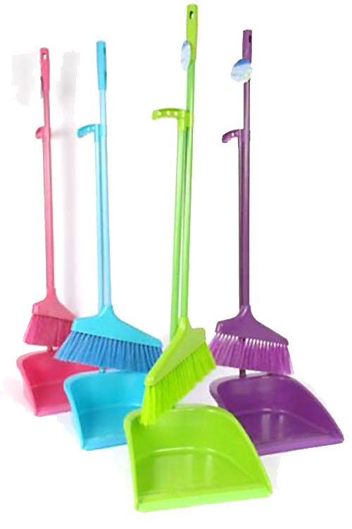 EasyWisch KEHRBESEN-Set mit Stiel BLAU