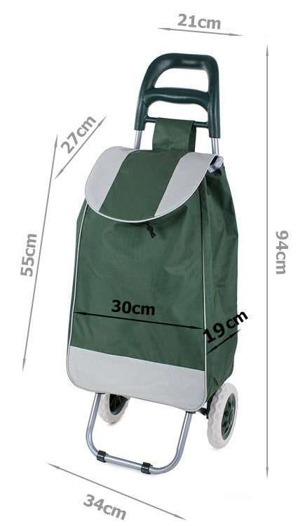 Einkaufstrolley EINKAUFSWAGEN Einkaufsroller Transportroller GRÜN