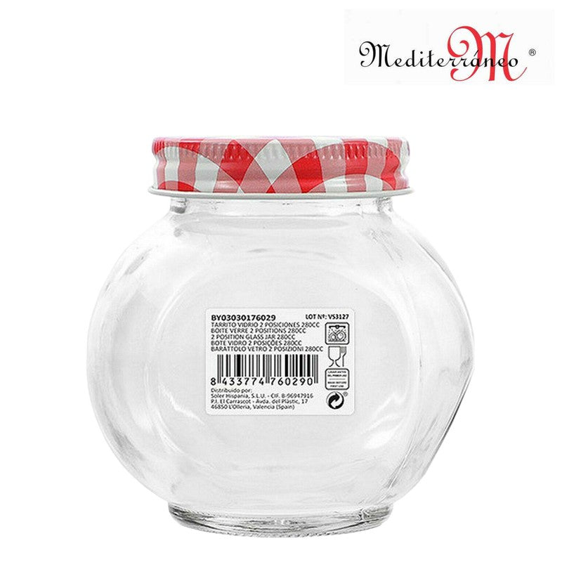 6er-Set 280ml Mediterraneo EINMACHGLÄSER Vorratsglas Einmachglas Konfitürenglas GLAS