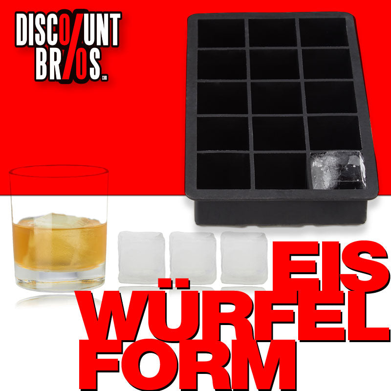 CUBE EISWÜRFELFORM Silikon 3,5cm auch geeignet als Backform und Pralinéform