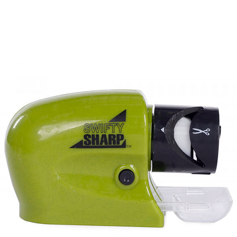 Elektro MESSERSCHÄRFER mit Schleifstein Batteriebetrieben GRÜN GRAU