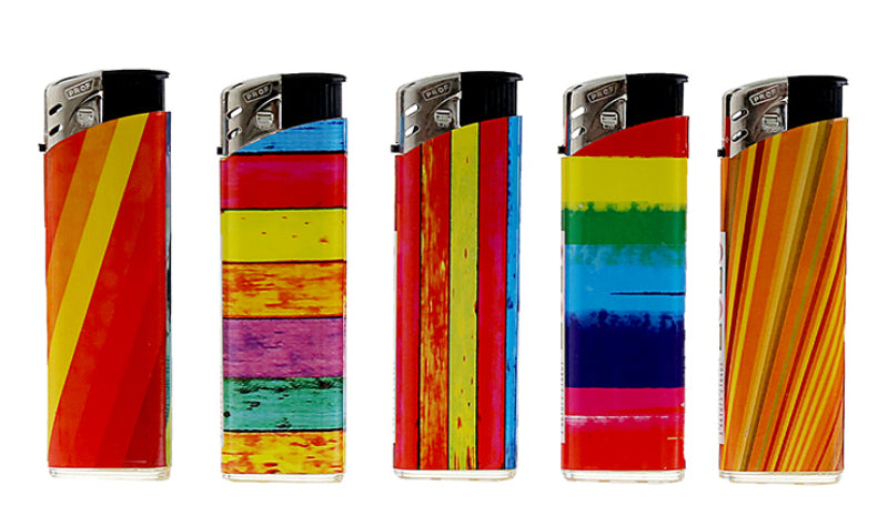 Elektronik FEUERZEUG "Regenbogen" nachfüllbar