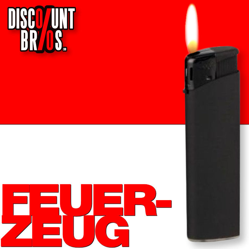 50 Stück WILD FIRE Elektronik FEUERZEUG Mattschwarz FULL BLACK nachfüllbar in Verkaufsdisplay