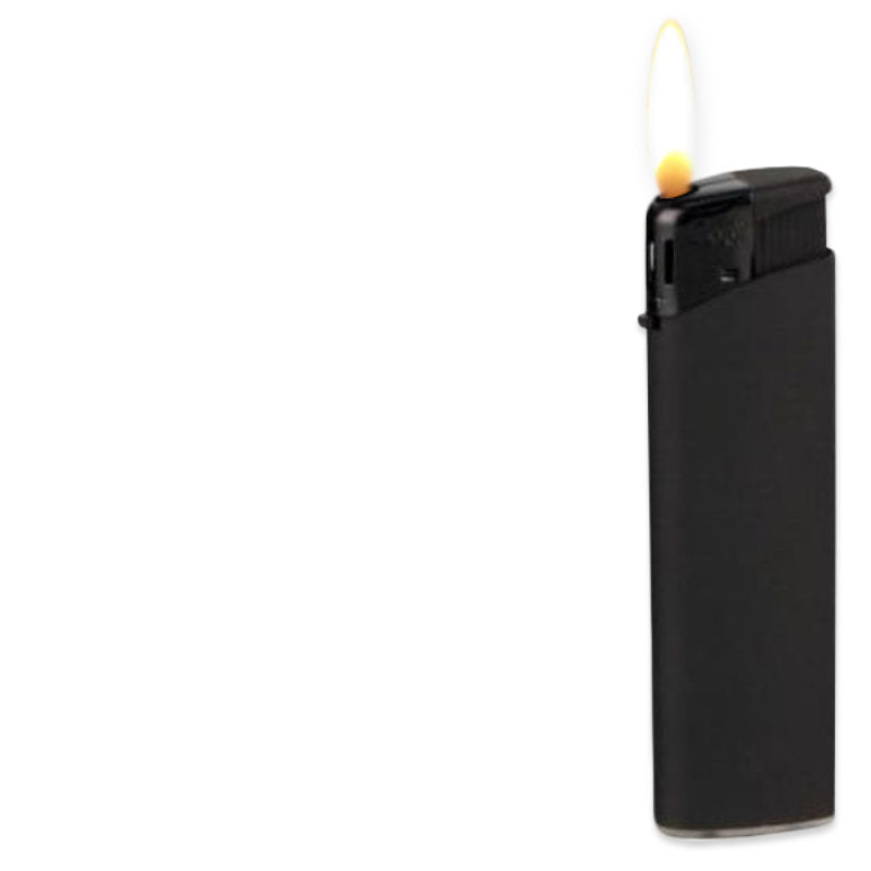 WILD FIRE Elektronik FEUERZEUG Mattschwarz FULL BLACK nachfüllbar