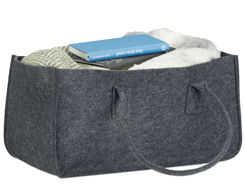 Tragetasche Filztasche Tasche für Kaminholz aus Filz 50 × 25 × 25 cm