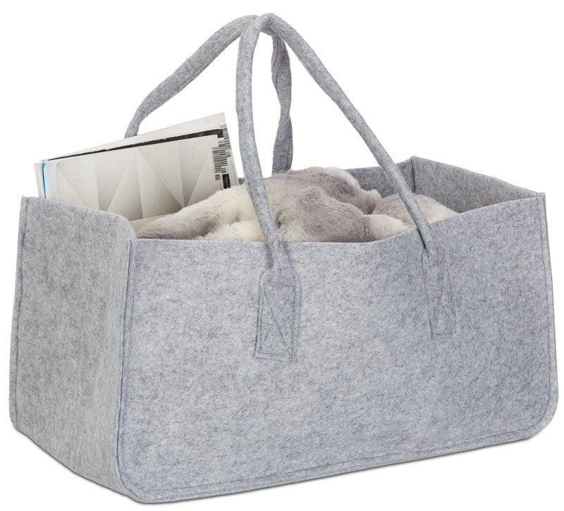 Tragetasche Filztasche Tasche für Kaminholz aus Filz 50 × 25 × 25 cm