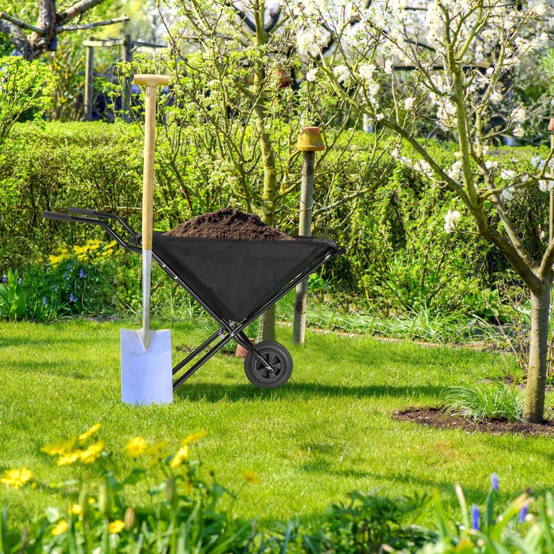 Garette KARRETTE Schubkarre faltbar SCHWARZ
