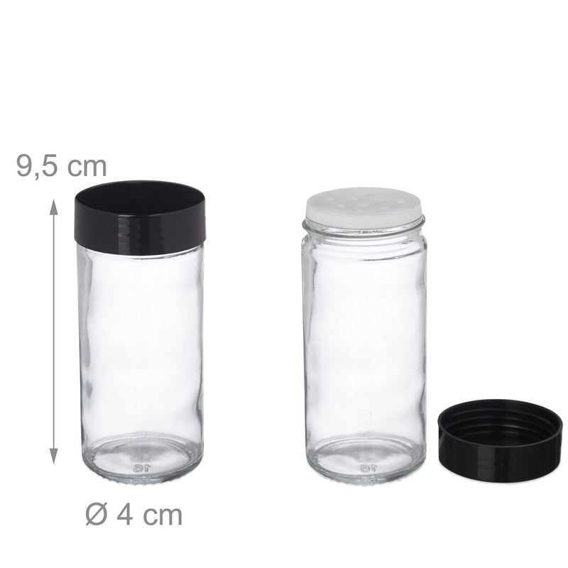 Bambus Gewürzregal GEWÜRZSTÄNDER mit 10 Gläsern