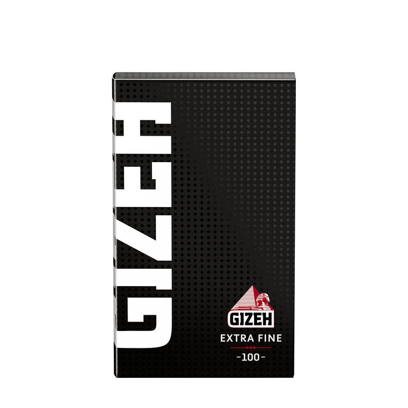 Verkaufsdisplay GIZEH Black Extra Fine Magnet Papers Zigarettenpapier Double Window 100 Blatt 20 Stück