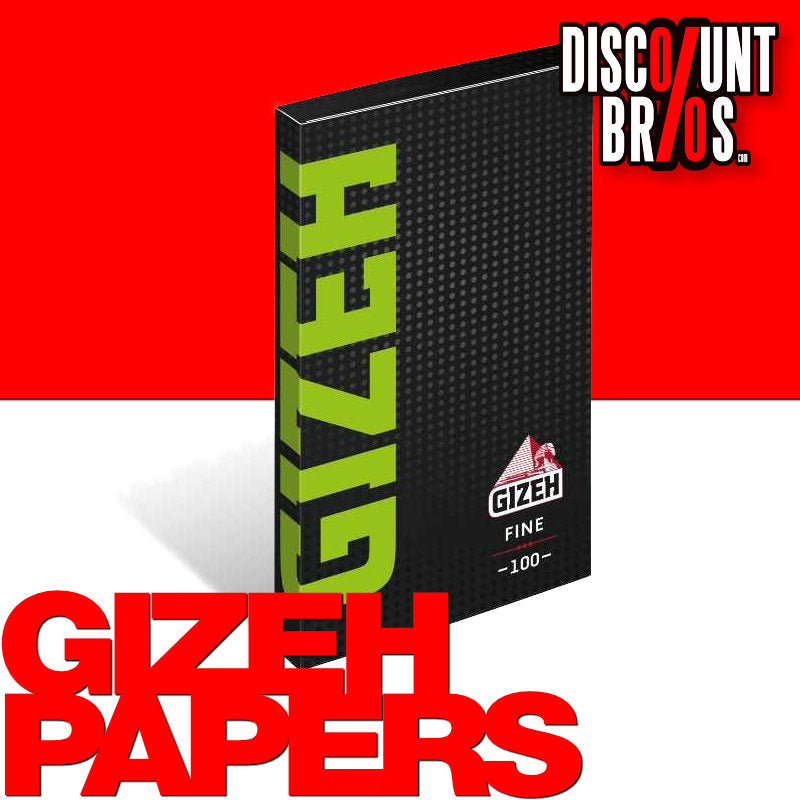 GIZEH Black Fine Magnet Papers Zigarettenpapier Hanf/Flachs Double Window 100 Blatt 68×36mm
