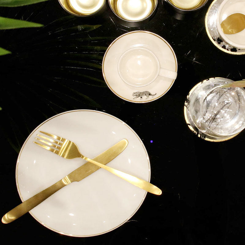 Weisse SCHALE mit Goldrand – Schüssel aus Porzellan von HOME DECO FACTORY 50cl