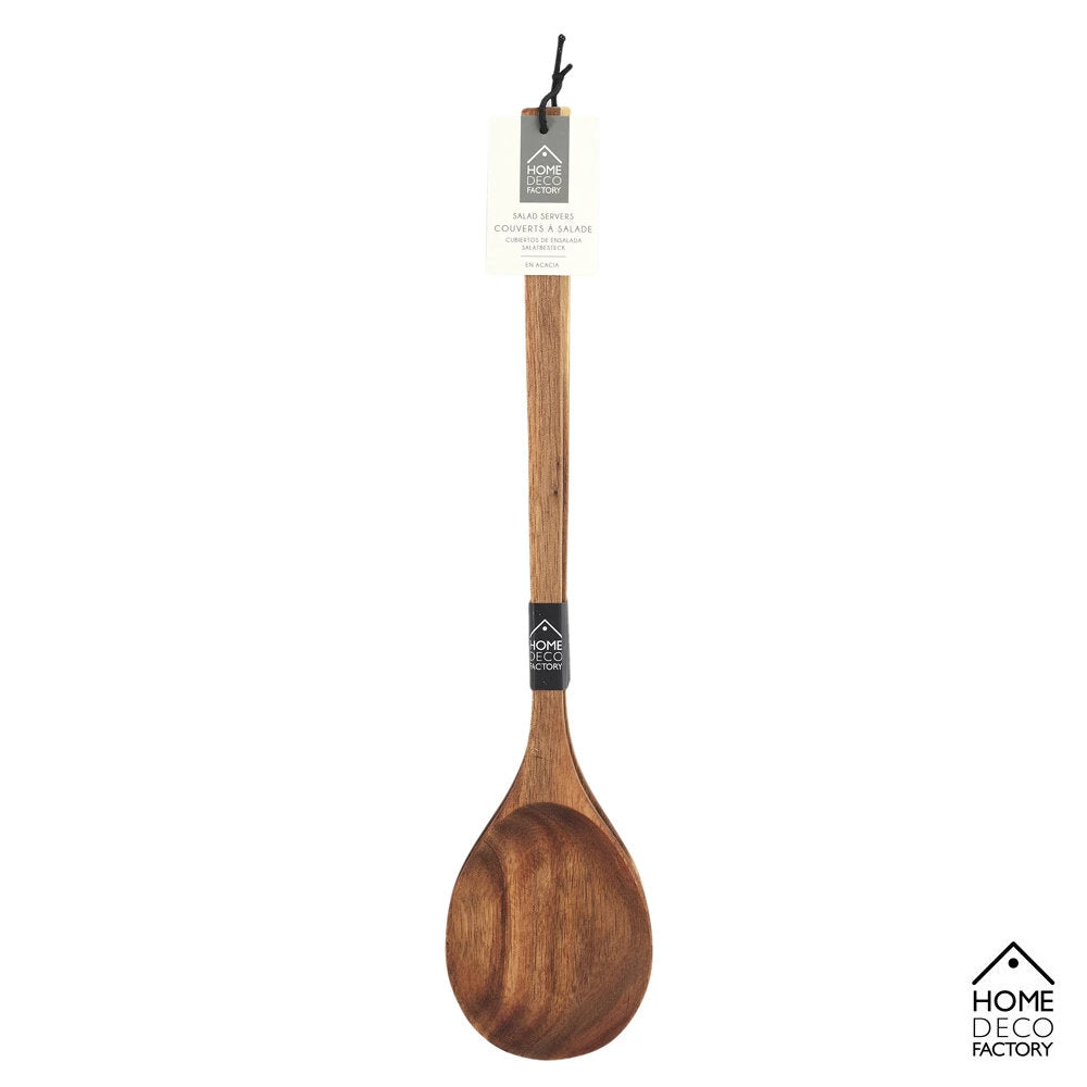 Home Deco Factory Salatbesteck aus Akazienholz, 36 cm, 2-teilig