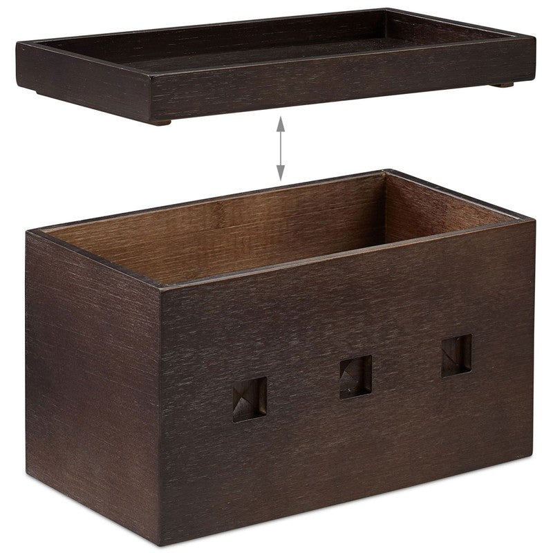 KABELBOX Ladestation Organzier Bambus Holz