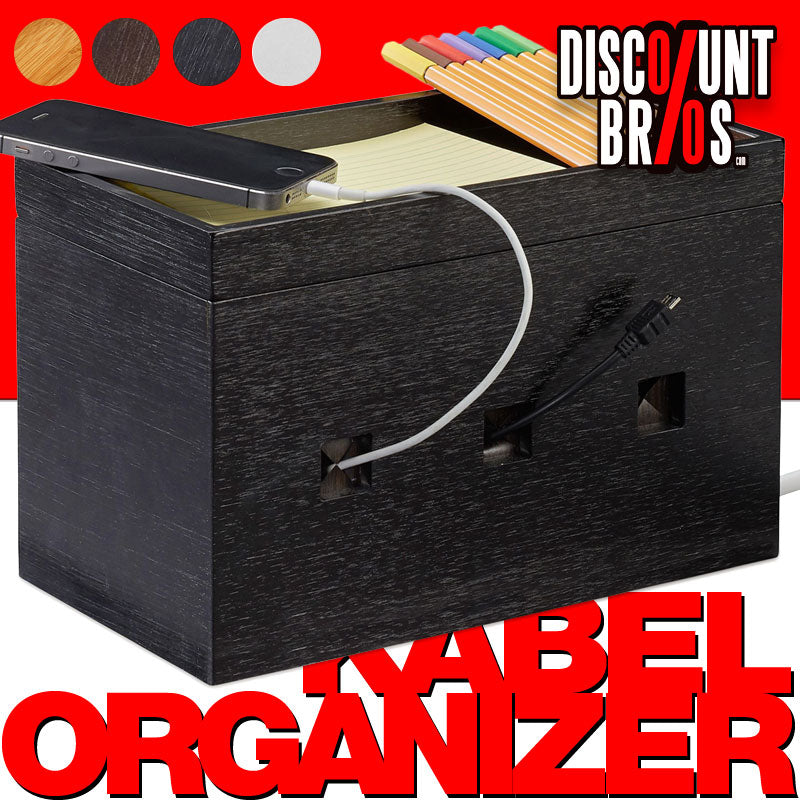 KABELBOX Ladestation Organzier Bambus Holz