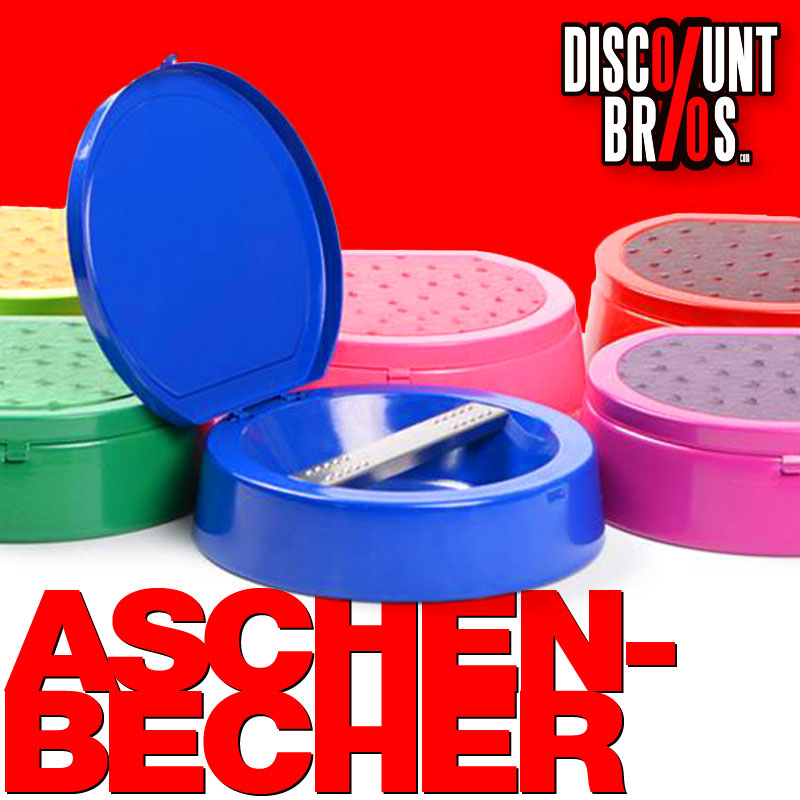 Aschenbecher mit Deckel KLAPP-ASCHENBECHER Ascher in verschiedenen Farben Ø14cm