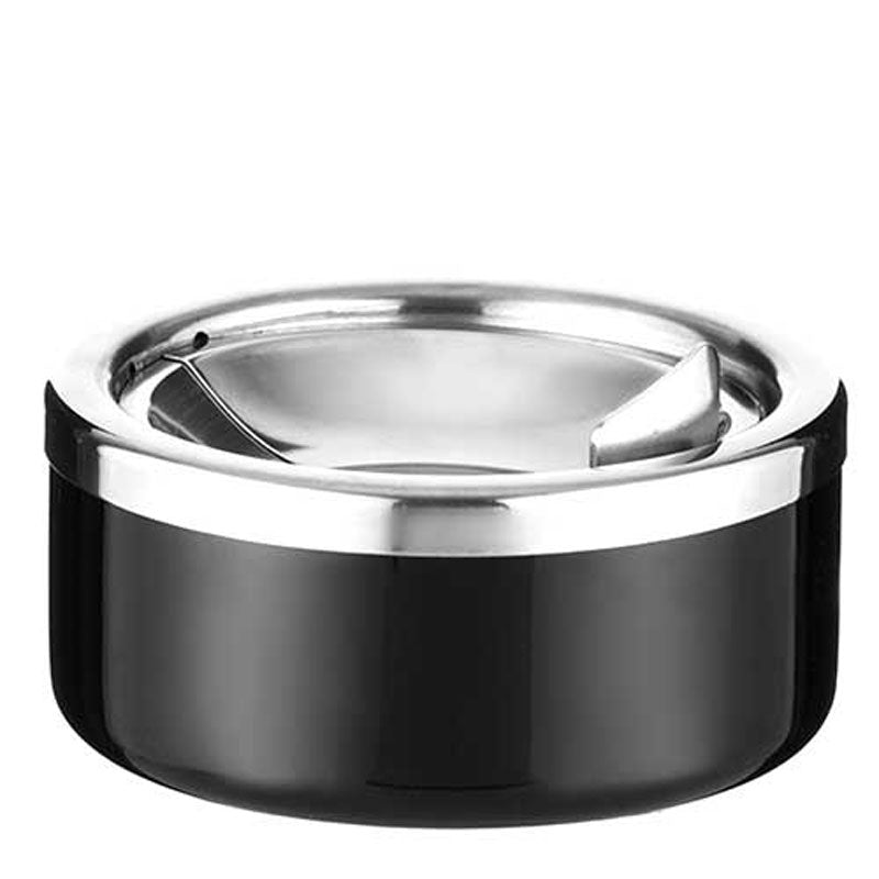 Kippaschenbecher KLAPP-ASCHENBECHER Edelstahl Aschenbecher Ø12cm