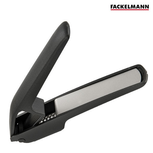 Robuste KNOBLAUCHPRESSE Edelstahl und Glasfaser von Fackelmann SCHWARZ