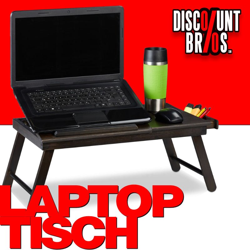 Bett-Tisch LAPTOPTISCH Betttablett braun