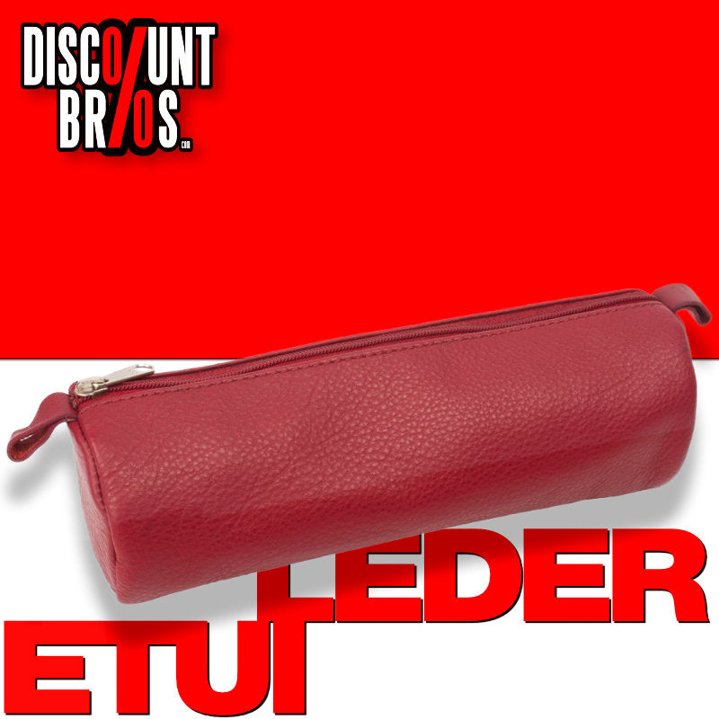 Stiftemäppchen ETUI aus rotem Leder