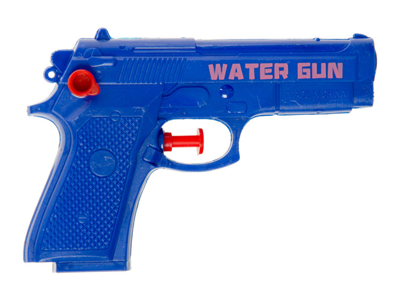 Blaue LG-Imports Police Wasserpistole in der Seitenansicht