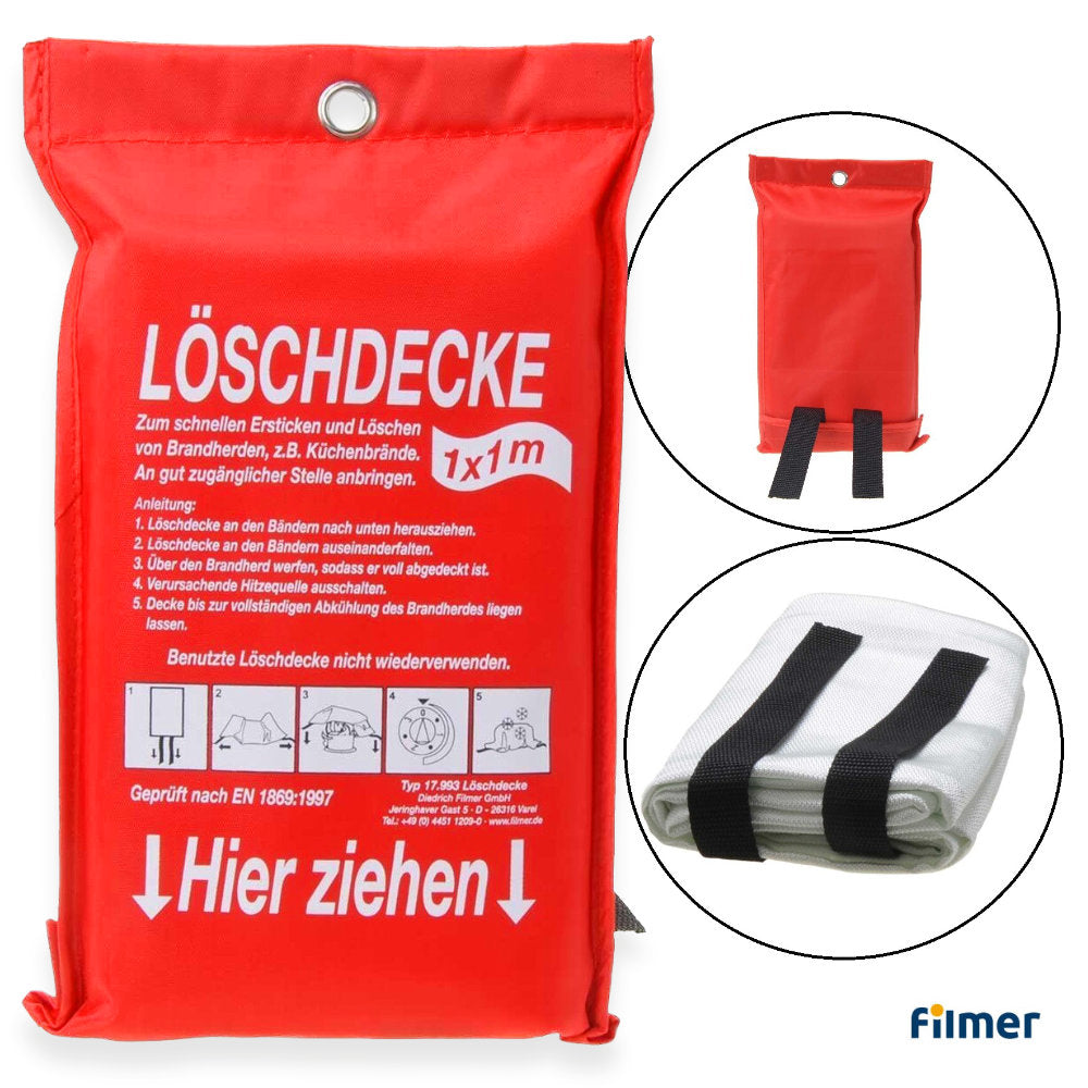 Brandschutzdecke LÖSCHDECKE 1×1 Meter