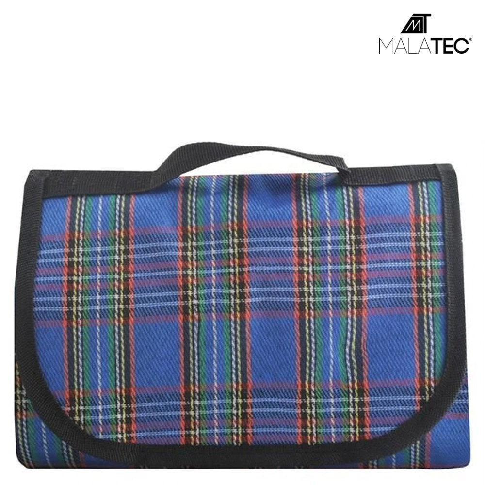 MALATEC Strand- und Picknickdecke DECKE Outdoordecke BLAU 180×145cm
