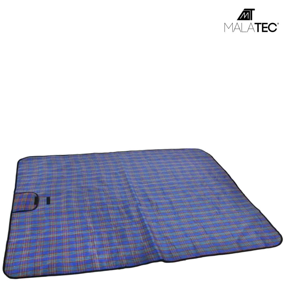 MALATEC Strand- und Picknickdecke DECKE Outdoordecke BLAU 180×145cm