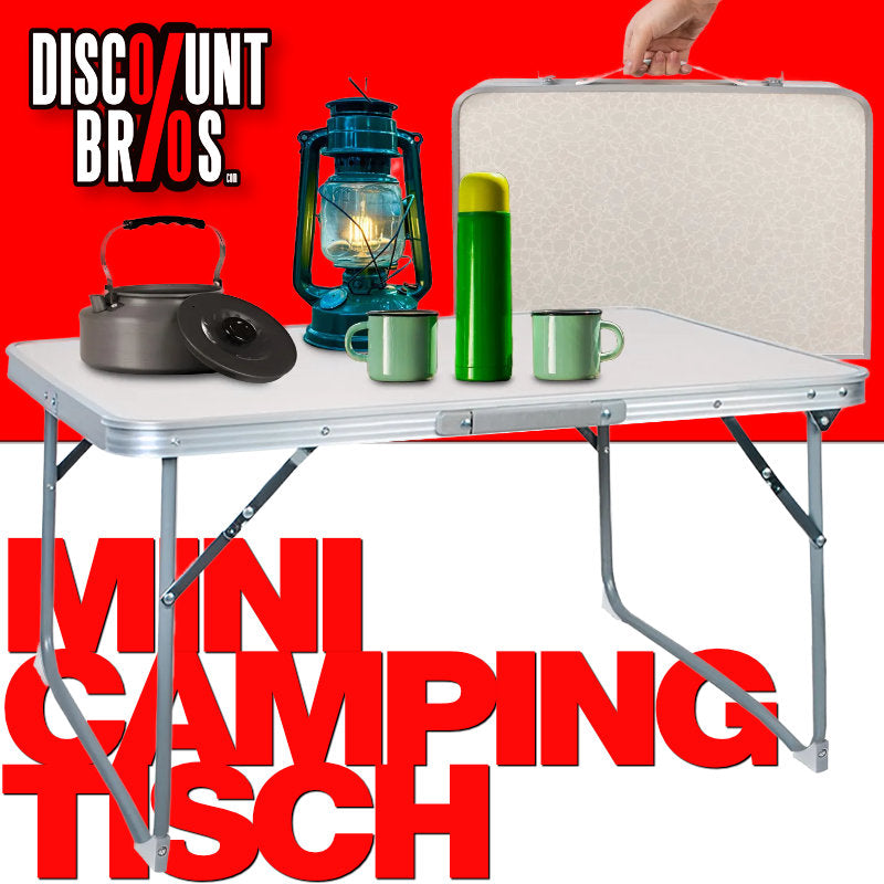 Trizand 23428 Klappbarer Campingtisch 60 × 40 cm, Beige