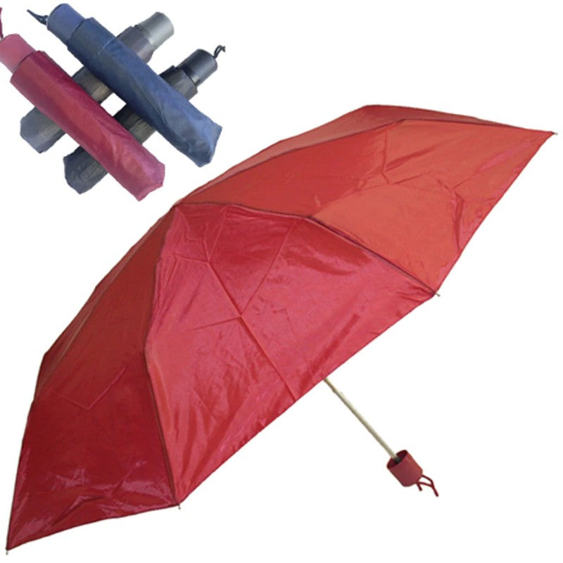 Mini Notfall REGENSCHIRM Taschen-Regenschirm UNIFARBEN Ø100cm