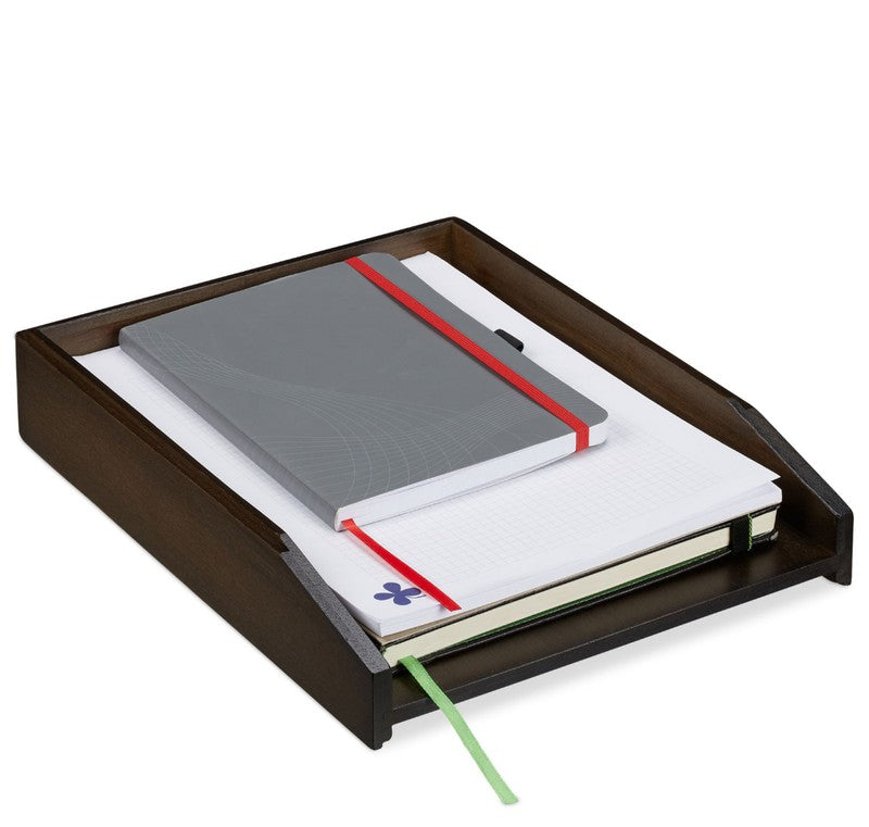 3 Stk. Dokumentenablage Papierablage BRIEFABLAGE Bambus BRAUN 3er-Set