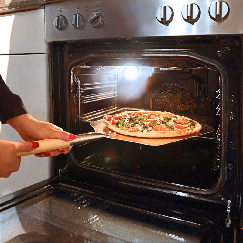 Alu Pizzaschaufel Brot und Pizzaschieber Eckig 30,5 × 79 cm