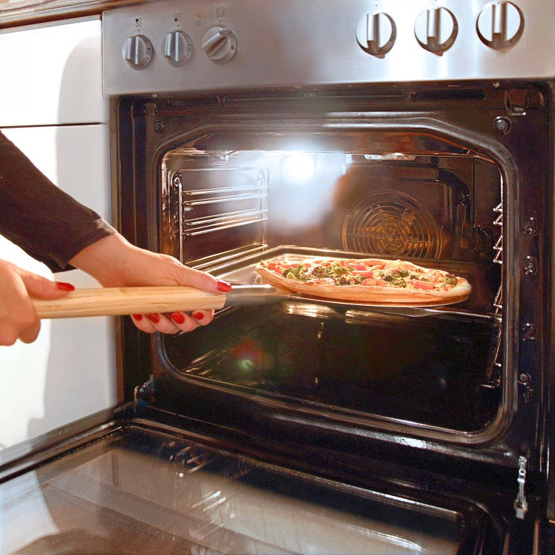 Runde Pizzaschaufel Brot und Pizzaschieber mit Holzgriff