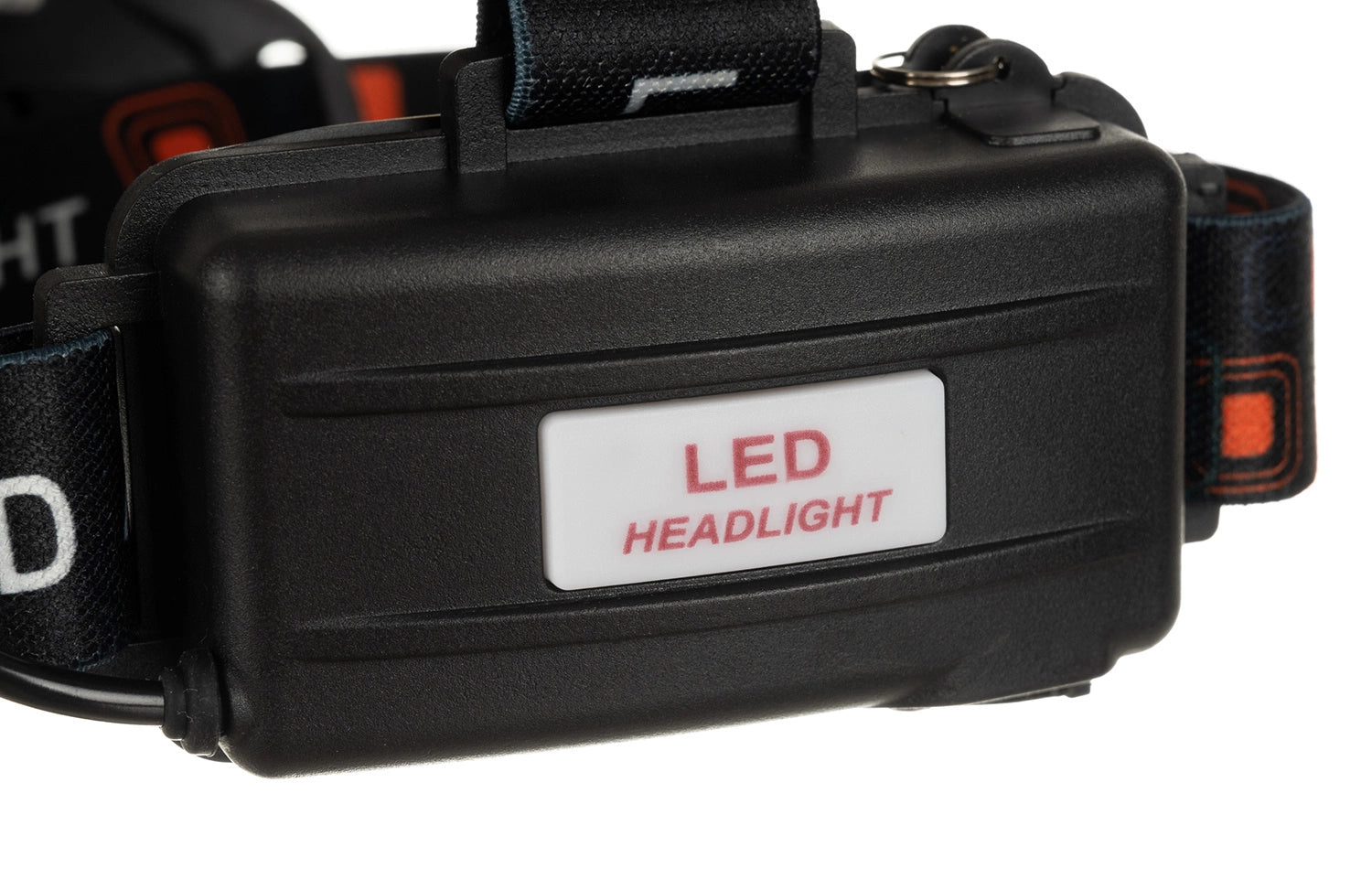 Akkufach der Trizand LED-Stirnlampe am Kopfband