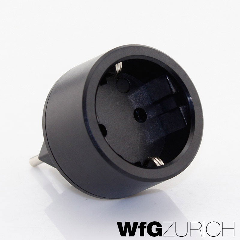 Reiseadapter Übergangs-Stecker SCHUKO (Typ F CEE 7) > Schweiz / CH (T12)