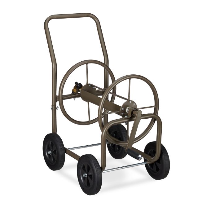 Relaxdays Schlauchwagen XL aus Metall, Produktansicht