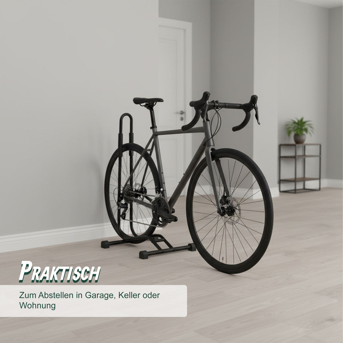 Relaxdays Fahrradständer schwarz für 1 Velo, Herstelleransicht 3