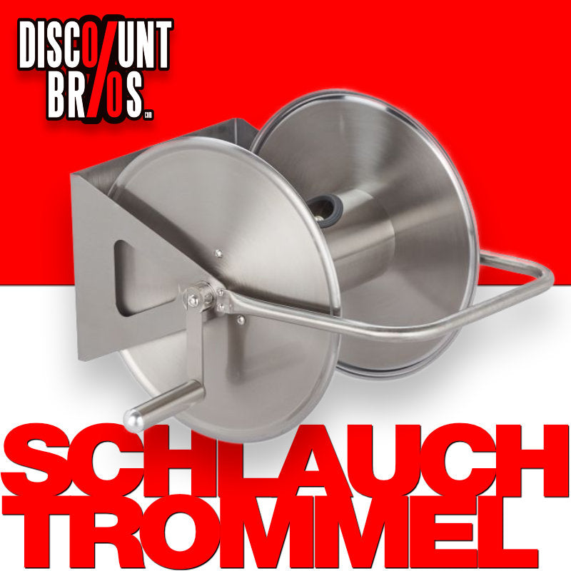 Relaxdays Schlauchtrommel Edelstahl für 40 m Schlauch