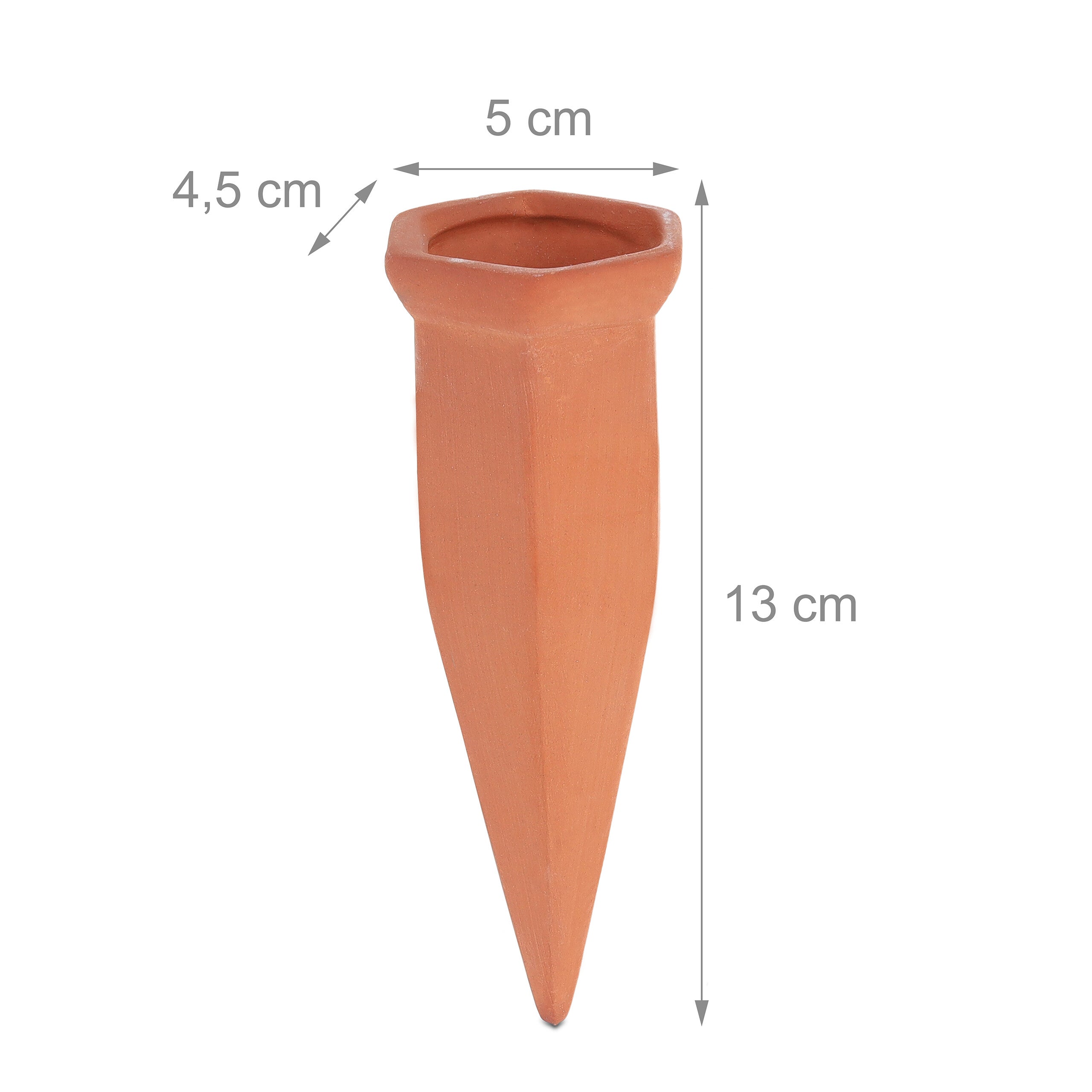 Relaxdays Tonkegel mit Massangaben 13 × 5 × 4,5 cm