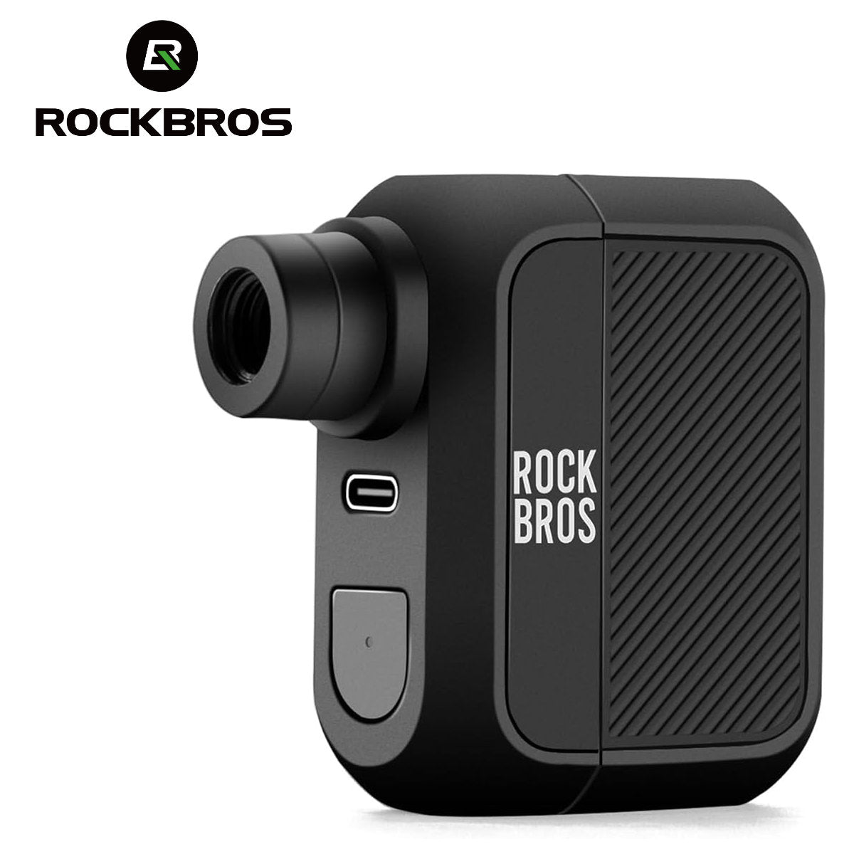 ROCKBROS elektrische Mini Fahrradpumpe E-Bike und Velo Luftpumpe USB-C 100 PSI 97g leicht