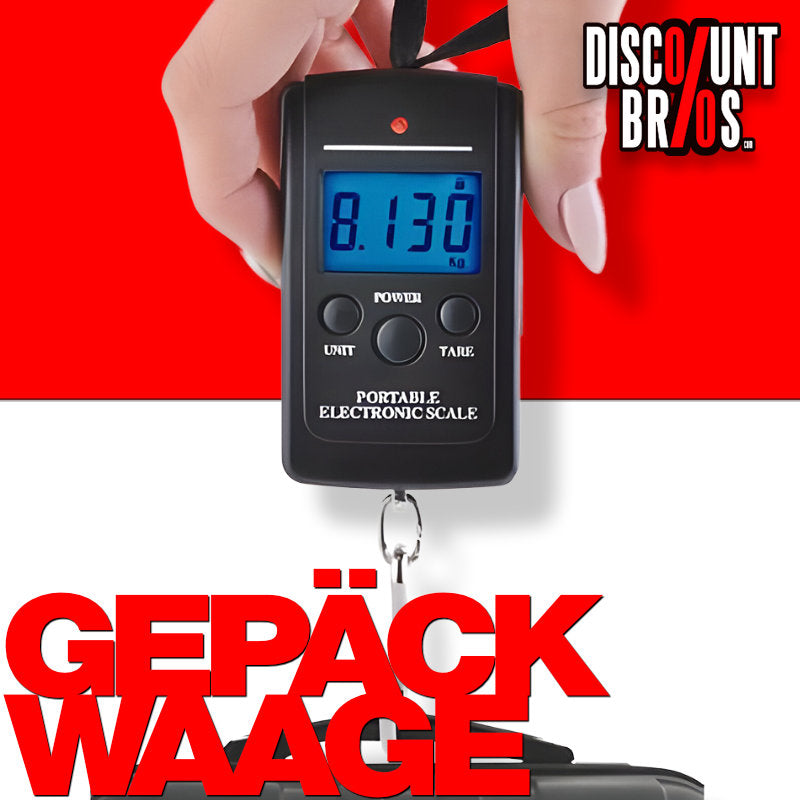 RUHHY 4175 digitale Kofferwaage bis 40 kg mit Batterien