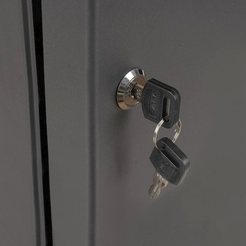 Schlüsselschrank SCHLÜSSELKASTEN Schlüsselsafe für 48 Schlüssel mit farbigen Anhängern