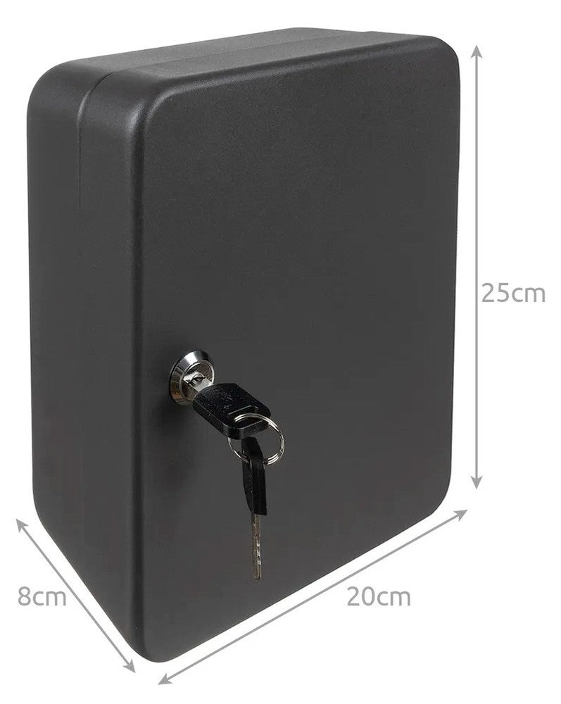 Schlüsselschrank SCHLÜSSELKASTEN Schlüsselsafe für 48 Schlüssel mit farbigen Anhängern