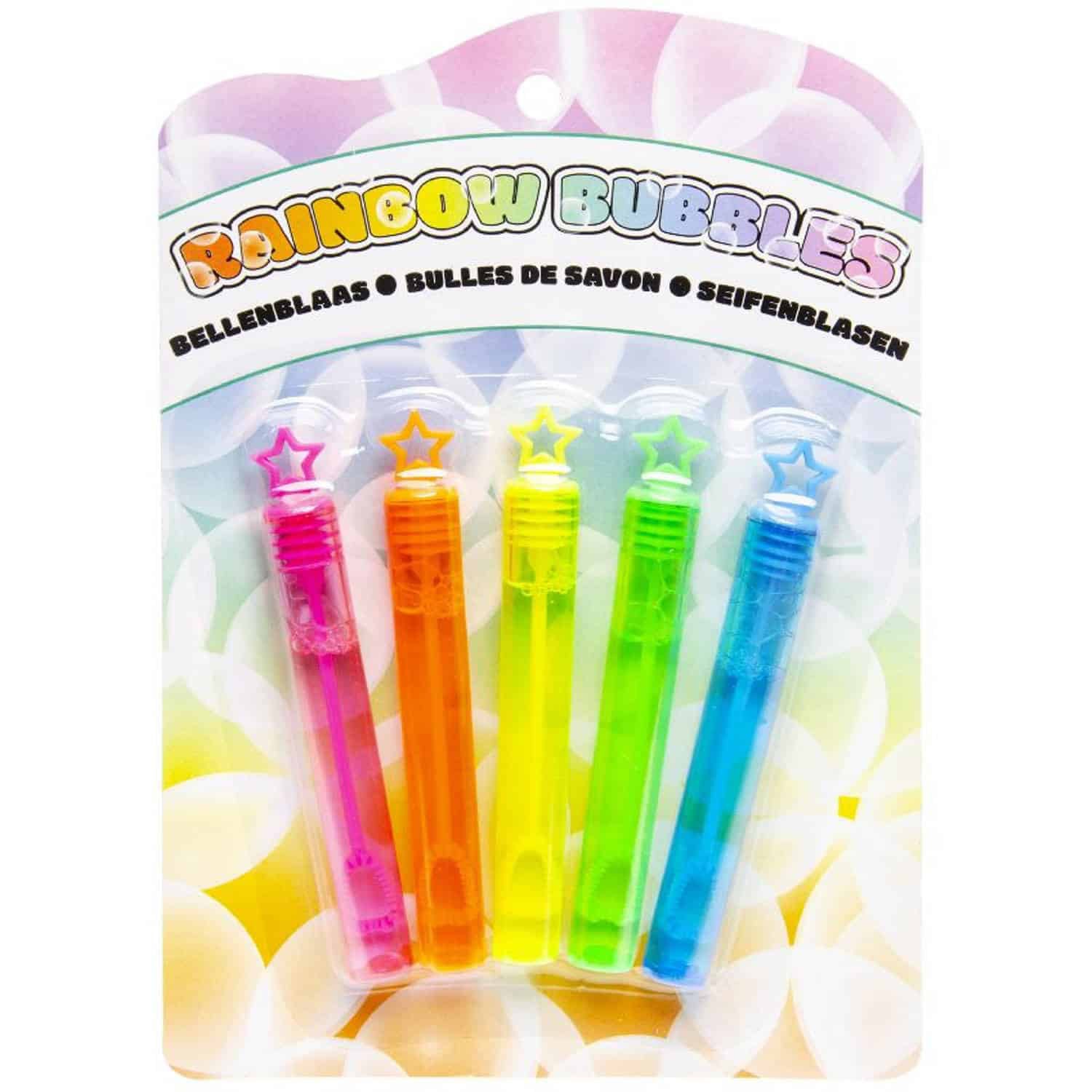 Rainbow-Seifenblasen, 5er-Set