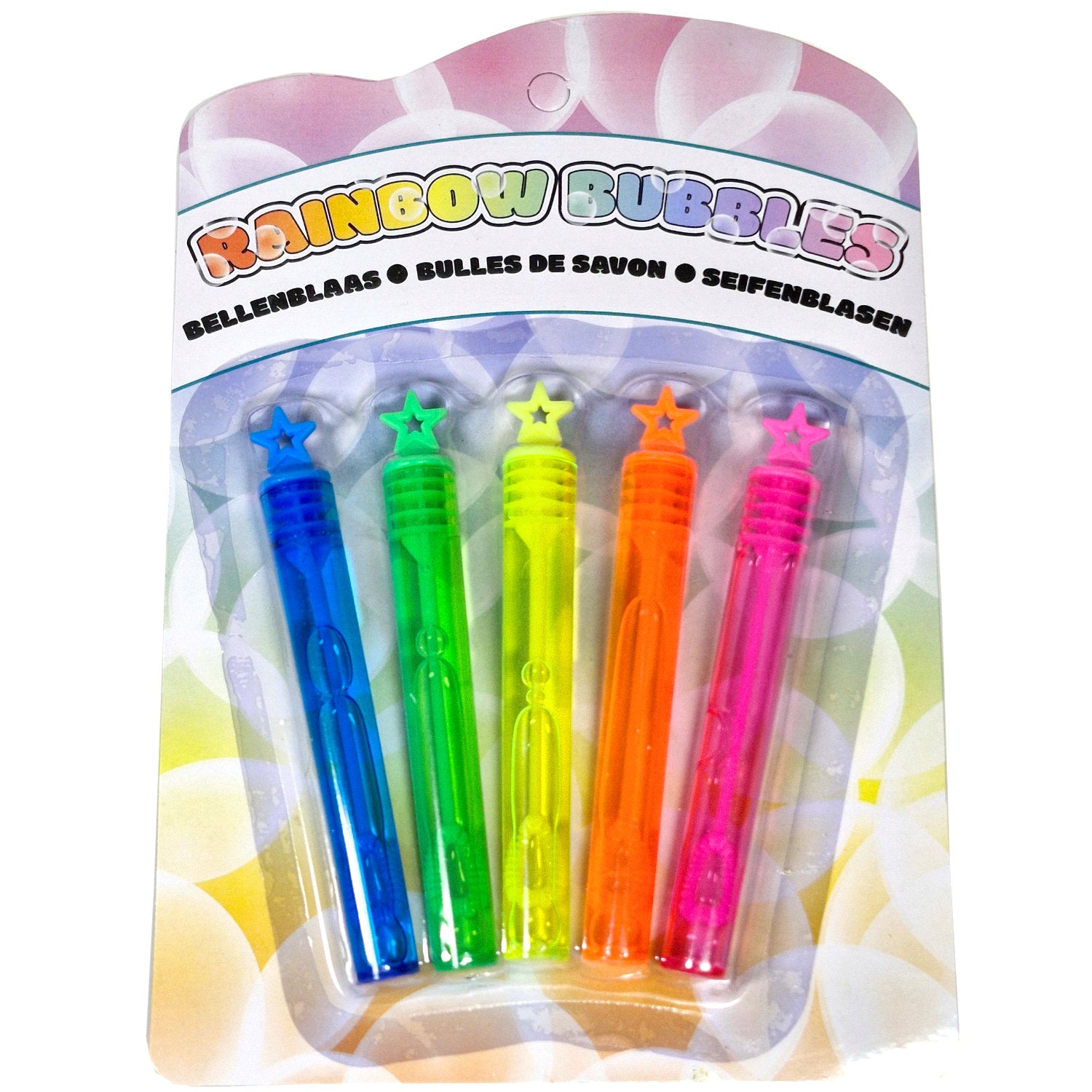 Rainbow-Seifenblasen, 5er-Set