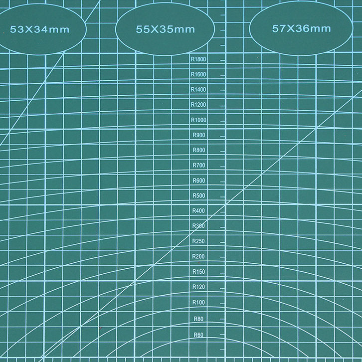 Selbstheilende Schneidematte CUTTING MAT Bastelmatte mit Skala doppelseitig GRÜN A1 60×90cm