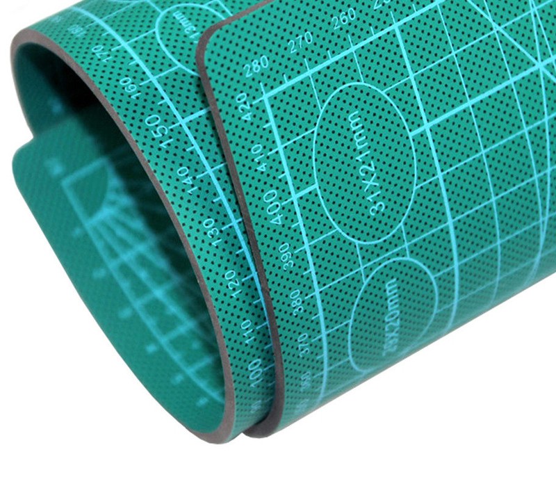 Selbstheilende Schneidematte CUTTING MAT Bastelmatte mit Skala doppelseitig GRÜN A2 45×60cm