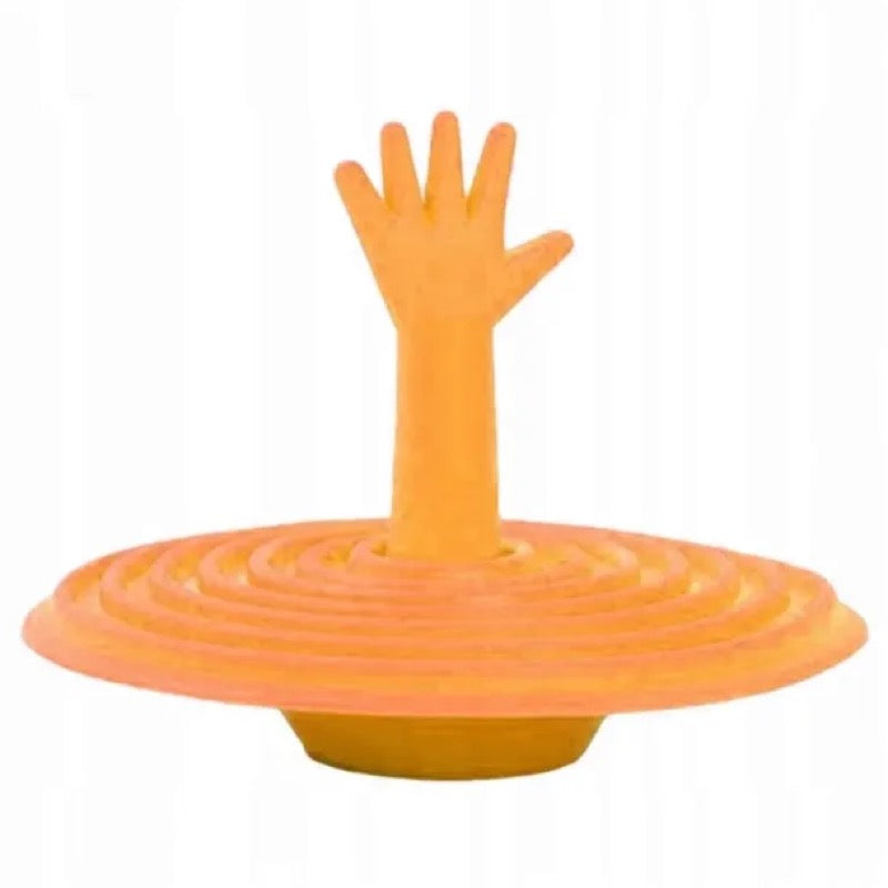 Oranger Silikon-Abflussstopfen mit Griff in Handform