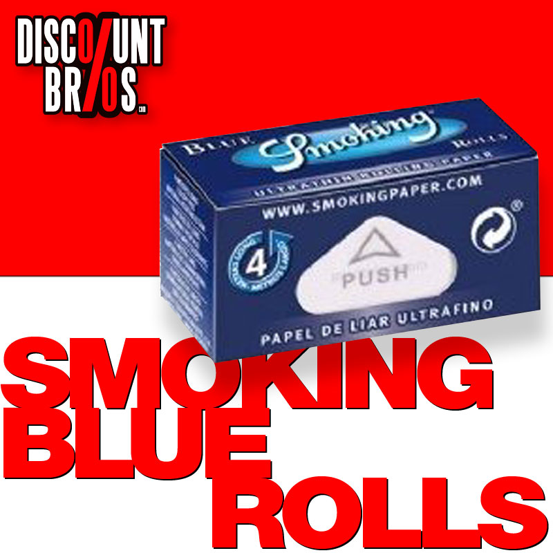 SMOKING BLUE Rolls King Size Blau Zigarettenpapier 4m×54mm