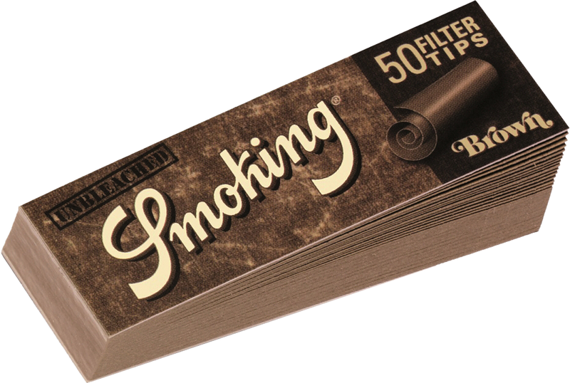10 × SMOKING BROWN Slim Filter Tips 50 Blatt 20x60mm